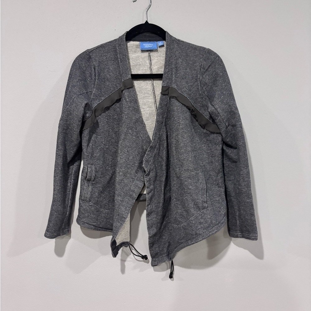 Simply Vera Vera Wang Charcoal Knit Cardigan